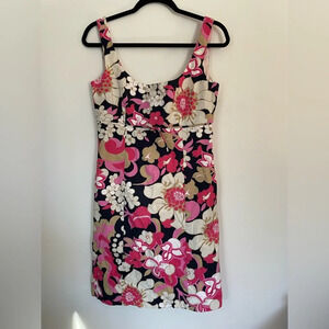 J. Crew Floral Lined Summer Sleeveless Sheath Dress